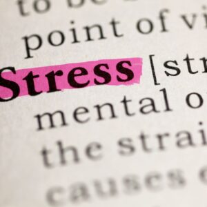 Image part showing dictionary entry of the word Stress